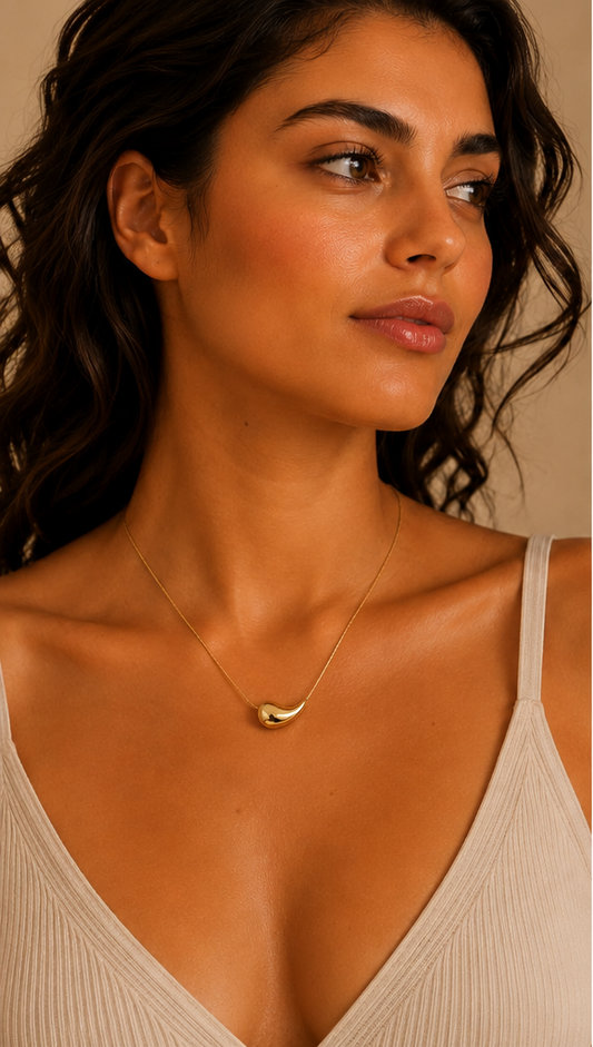 Collier Goutte Dorée Minimaliste